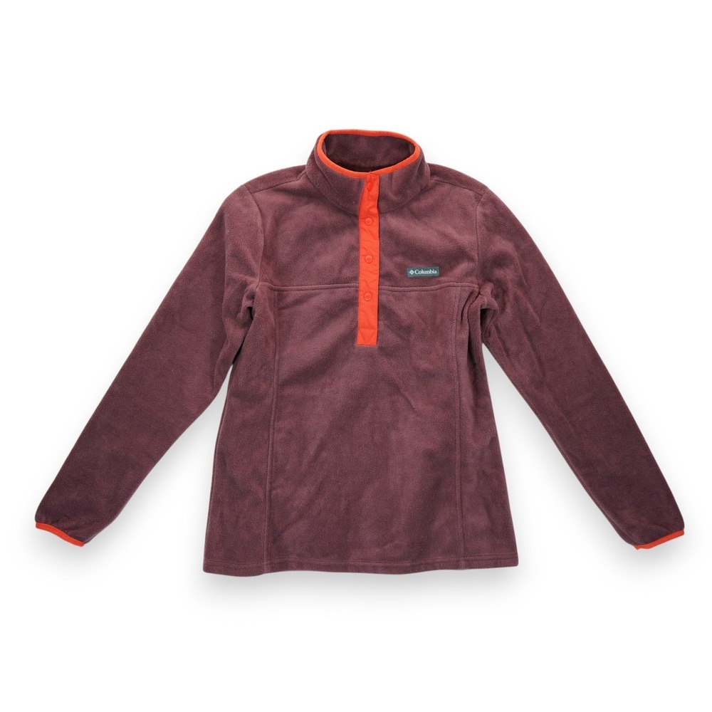 Columbia Benton Springs 1/2 Snap Fleece Pullover Medium Maroon Women's